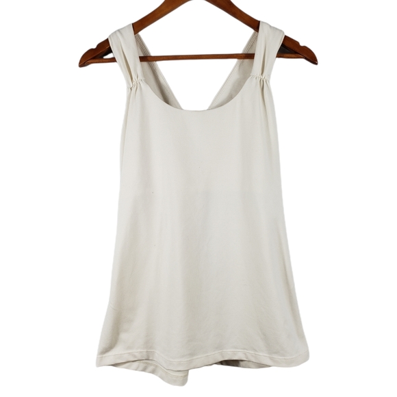 Prana Tops - PrAna Beige Crossback Yoga Tank Top With Underbra Size L